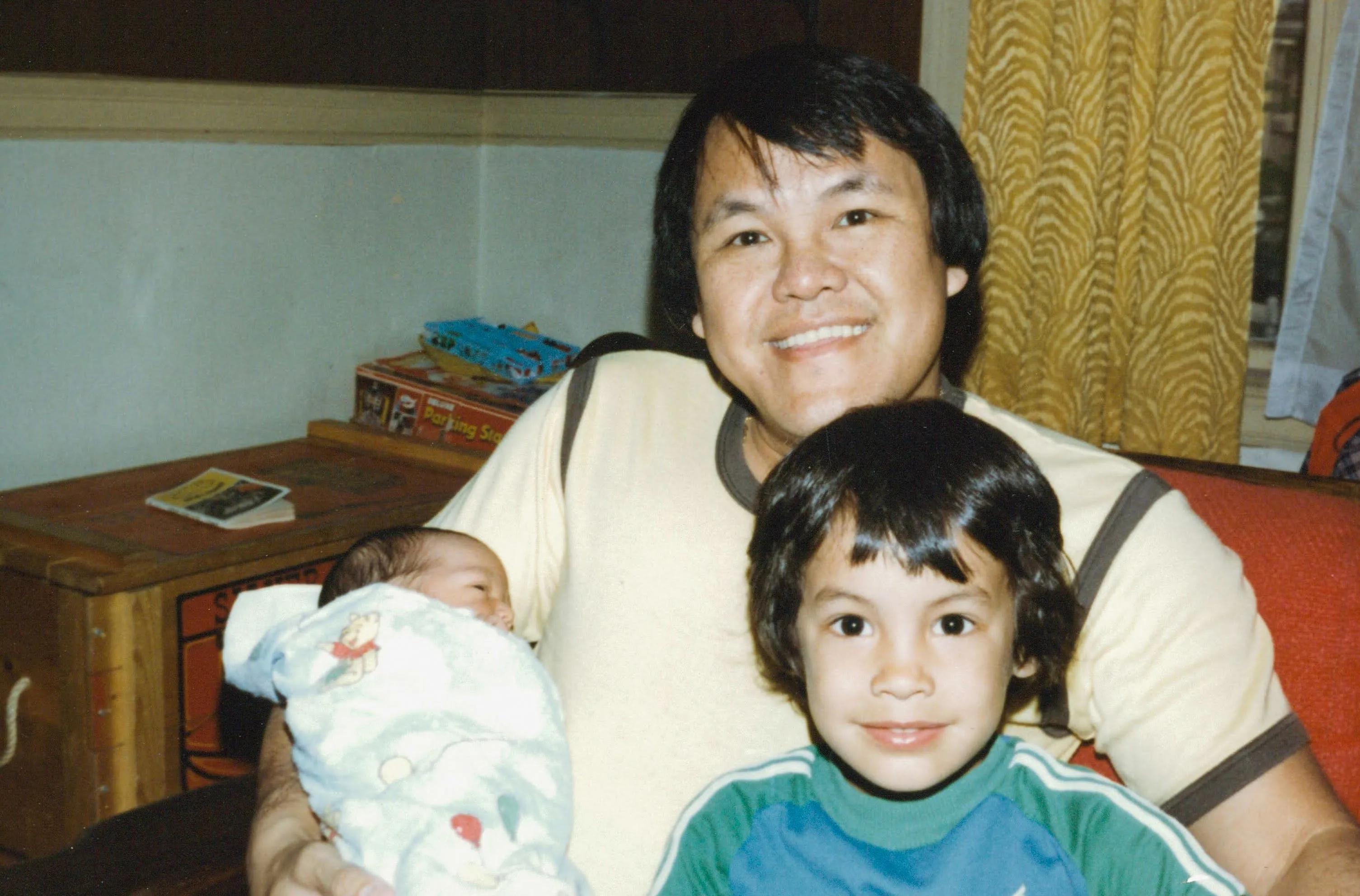 Cory as a baby with Victor and Tim.