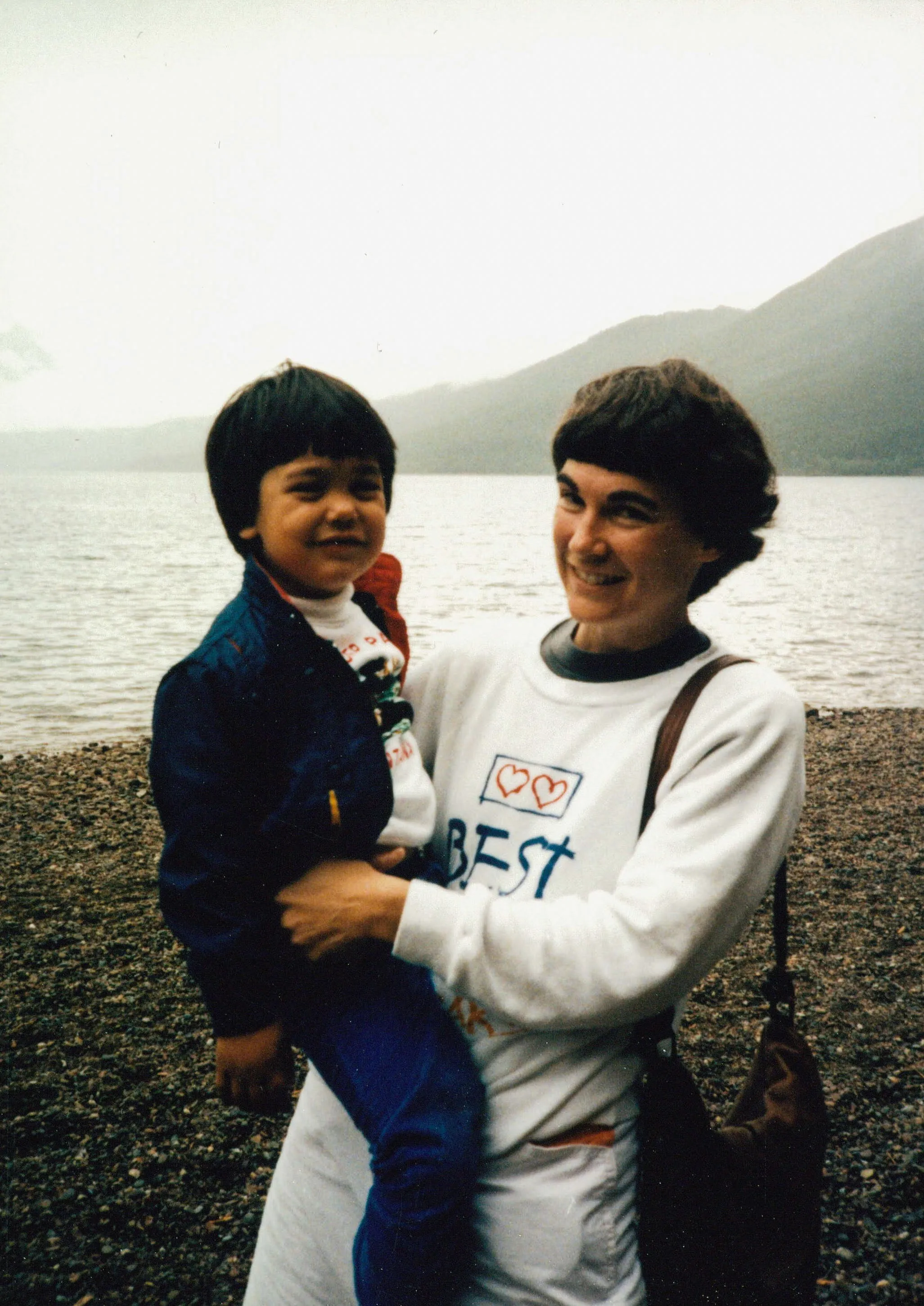 Me and Cory, who loved to be carried.