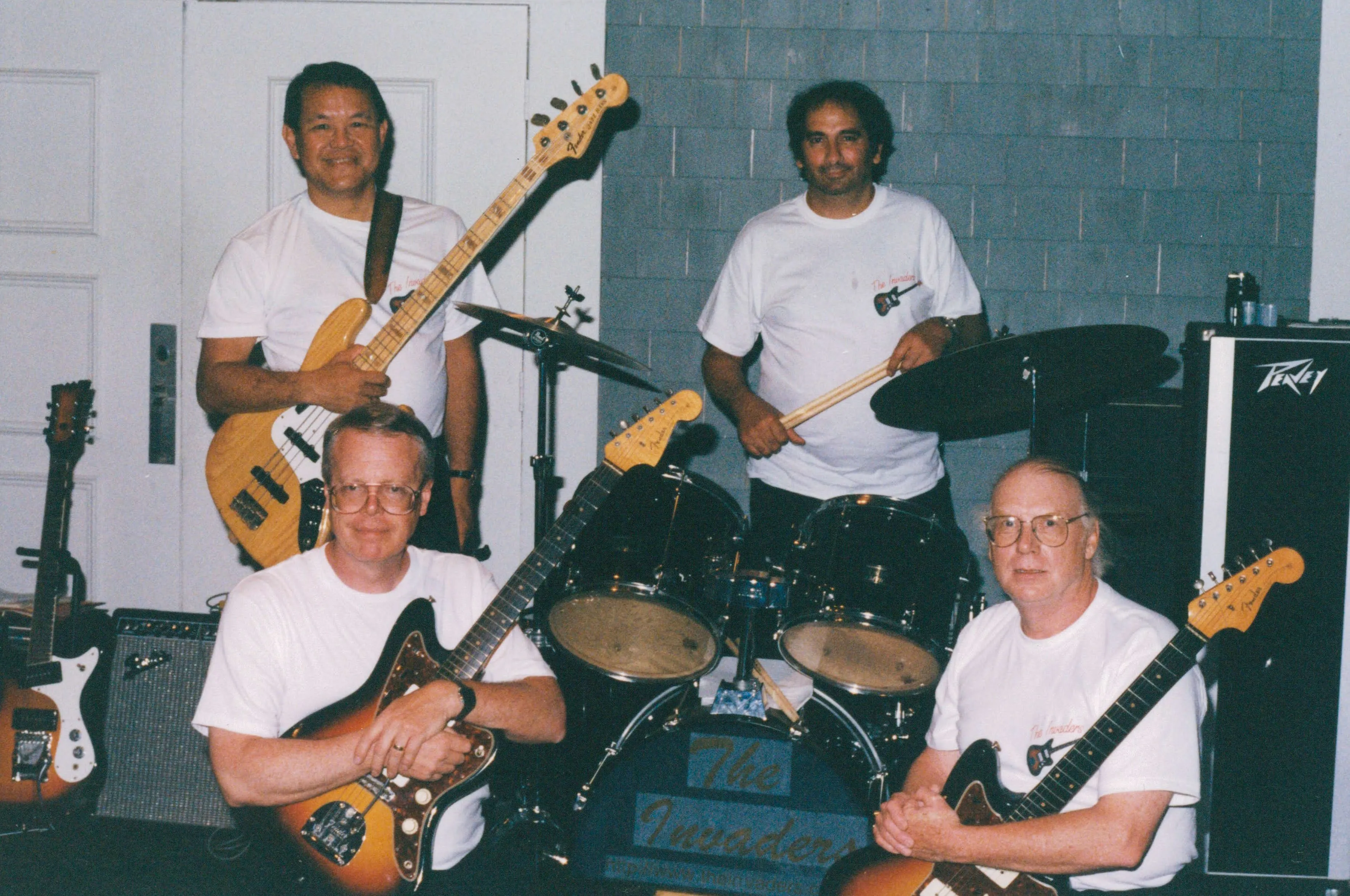 The Invaders. Victor on bass at top left; Peter Blankenship at bottom left.