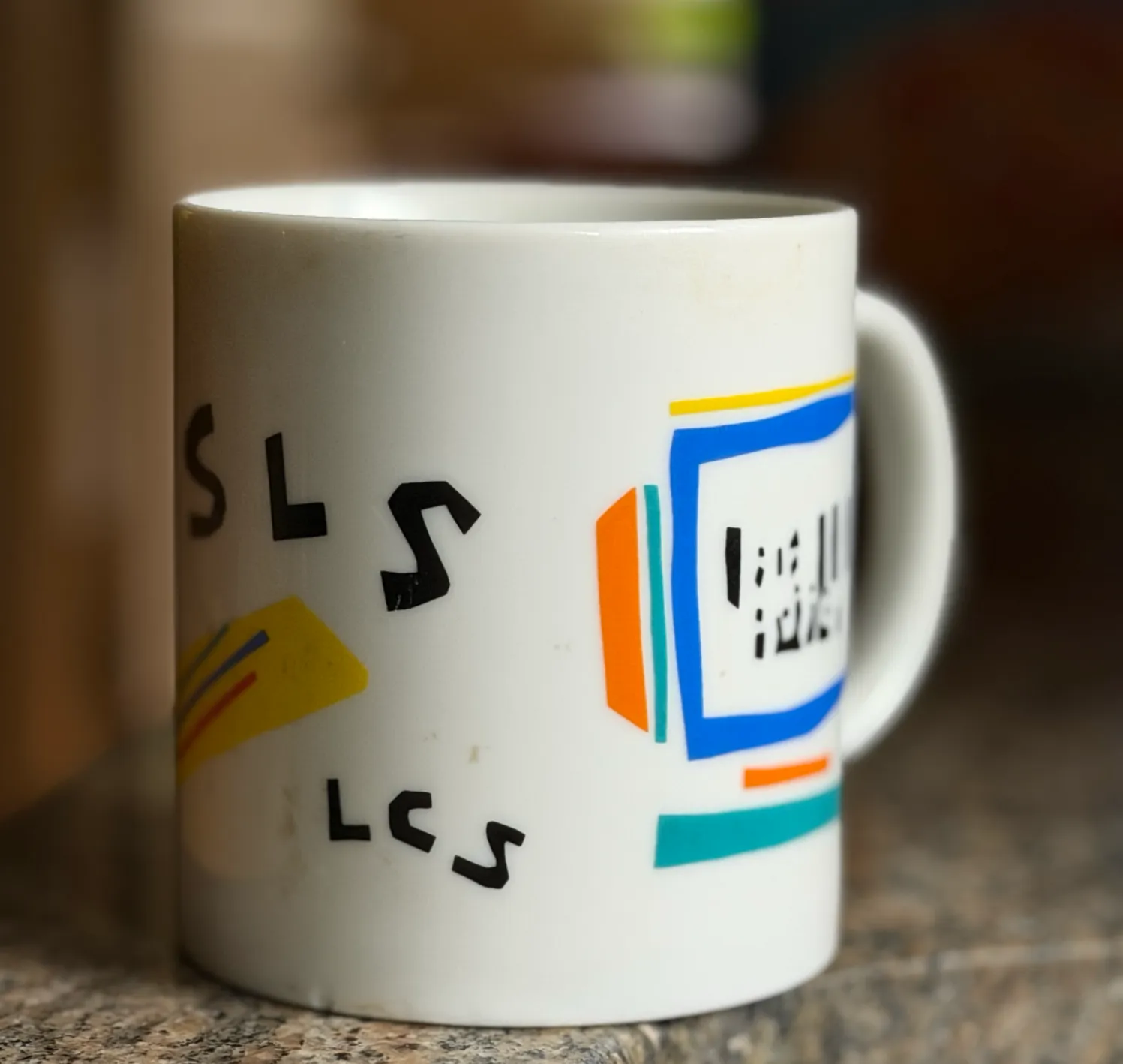 Collector's item MIT SLS mug that's 30+ years old and counting (thank you Sally for the iconic art work).