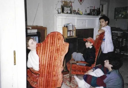 Playing Nintendo with friends at 15 Glengarry Rd.