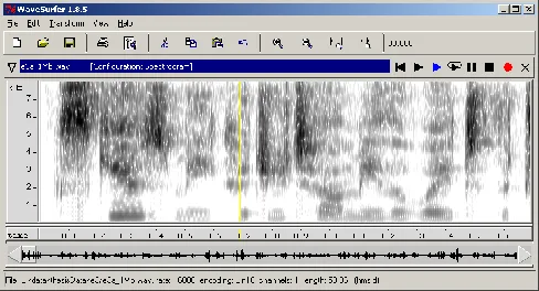 A speech spectrogram — the visual representation of human speech I spent years teaching machines (and people) to read.