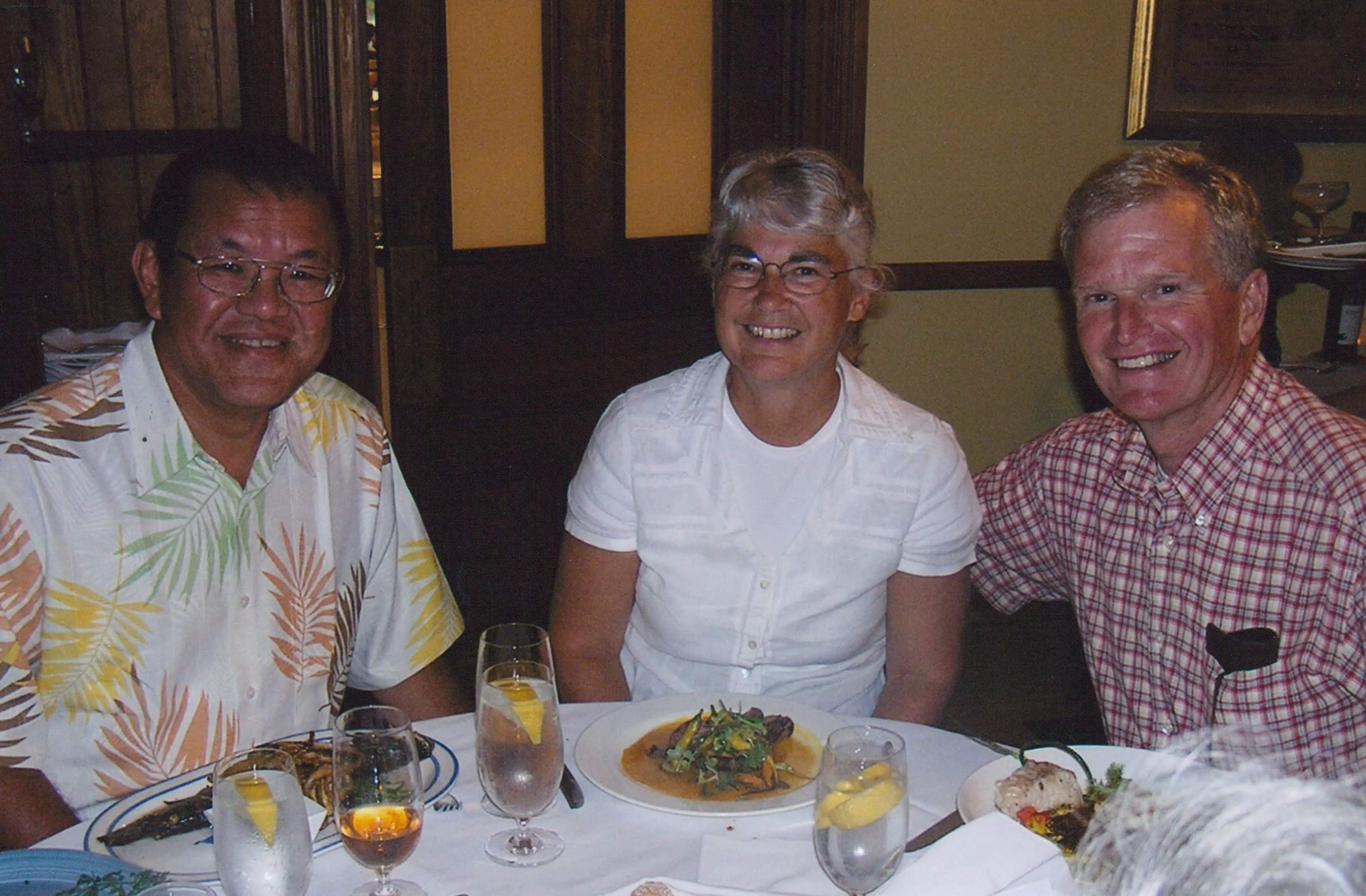 Victor and Stephanie with Rob Moore.